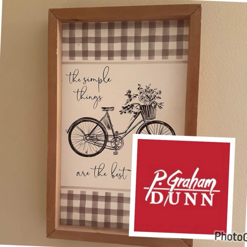 P. Graham Dunn  Wood Framed Art Plaque w/ free gift